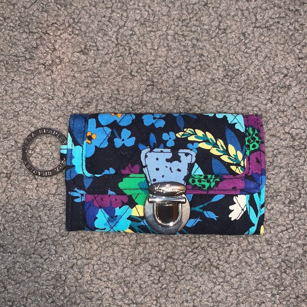 Vera Bradley “Midnight Blues” small buckle wallet